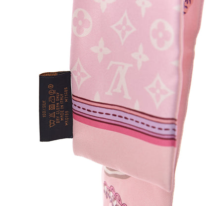 Louis Vuitton Silk Monogram Superstition Bandeau Light Pink 5 of 5