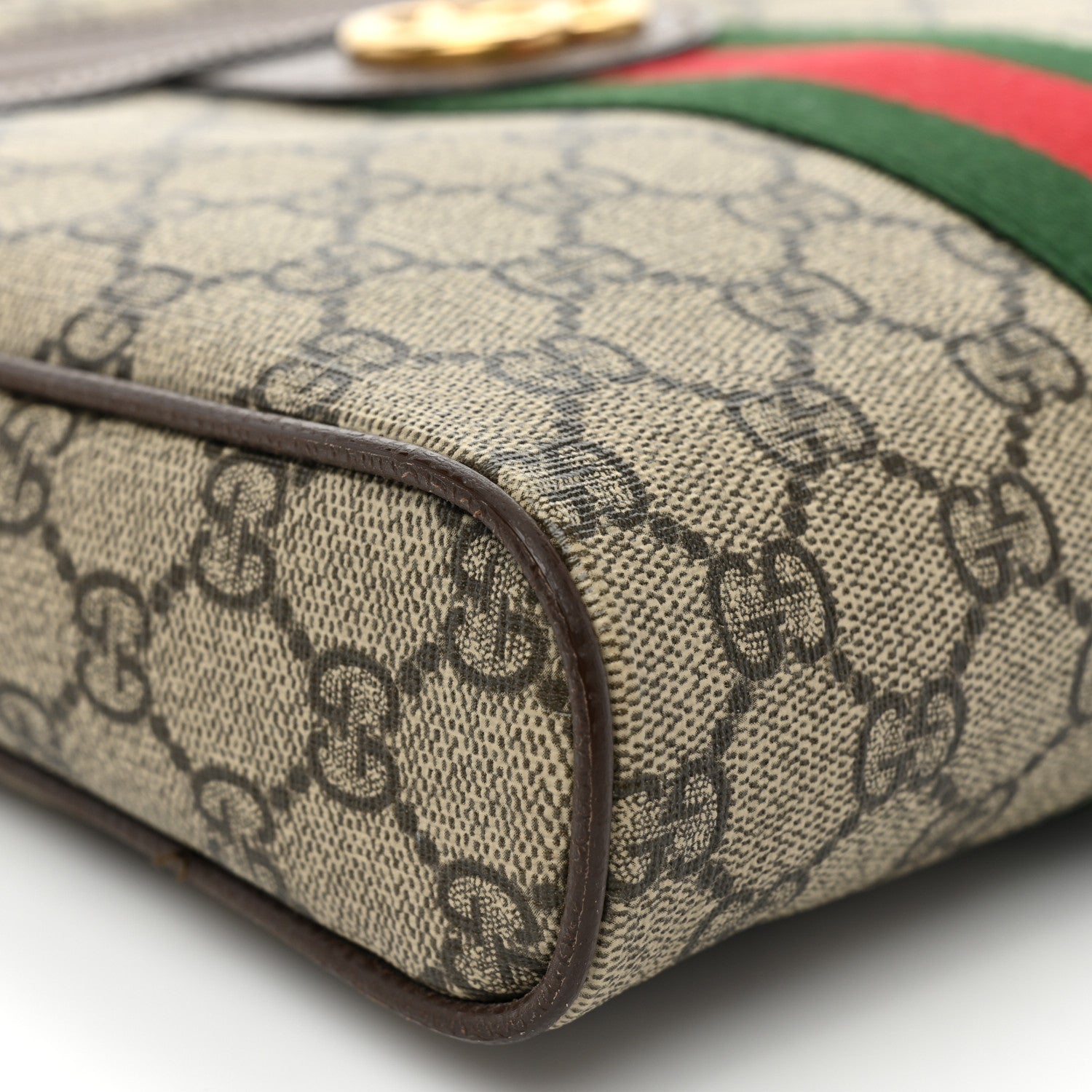 Gucci GG Supreme Monogram Web Small Ophidia Messenger Bag Brown 8 of 9