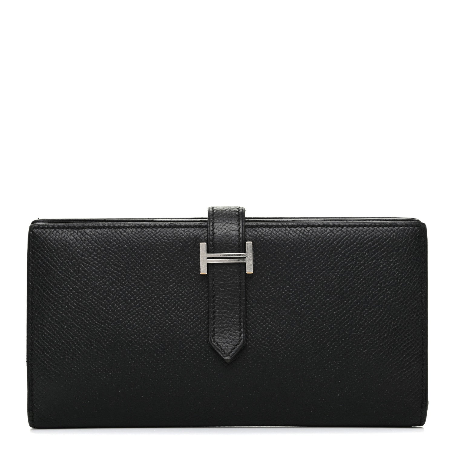 Hermes Epsom Bearn Gusset Wallet Black 1 of 7