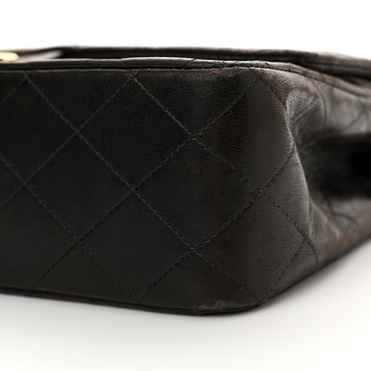 Chanel Lambskin Quilted Medium Double Flap Dark Brown 10 of 15