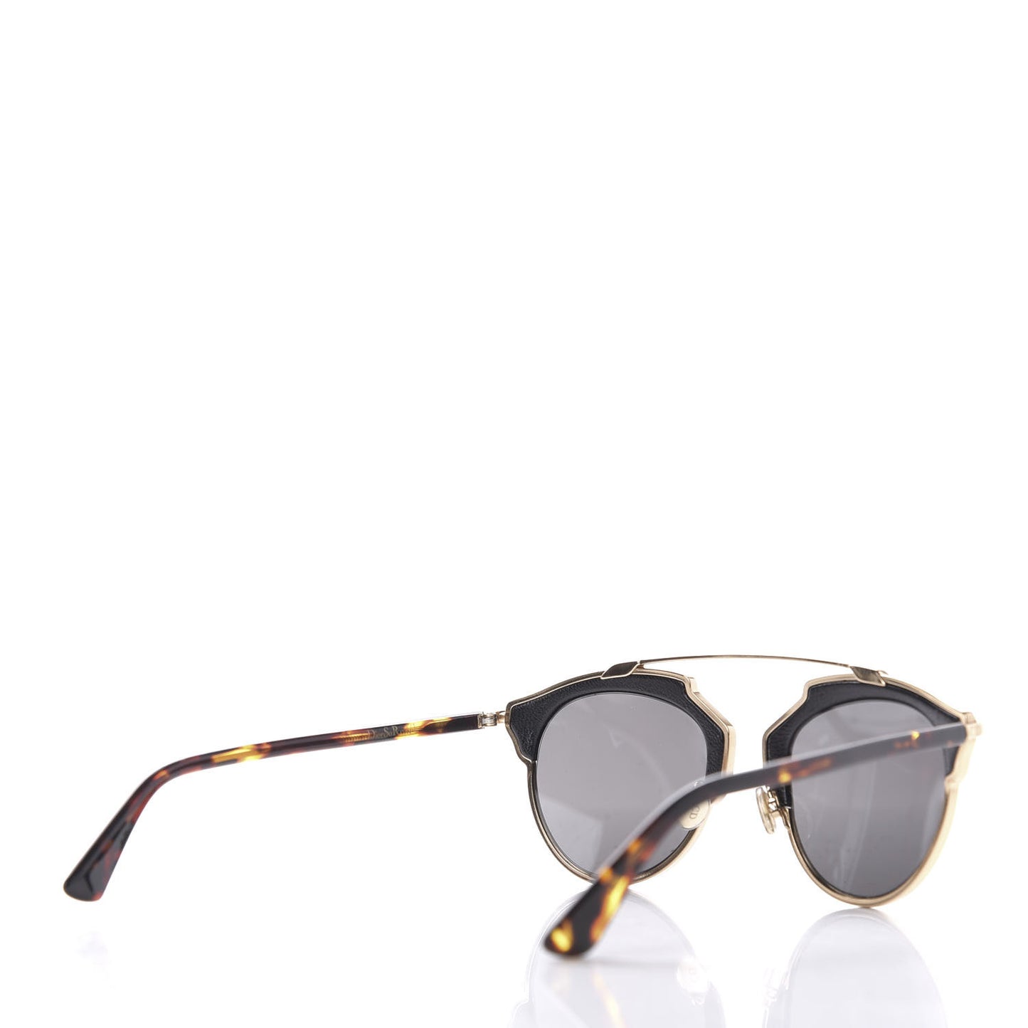 Metal Lambskin So Real Sunglasses Black