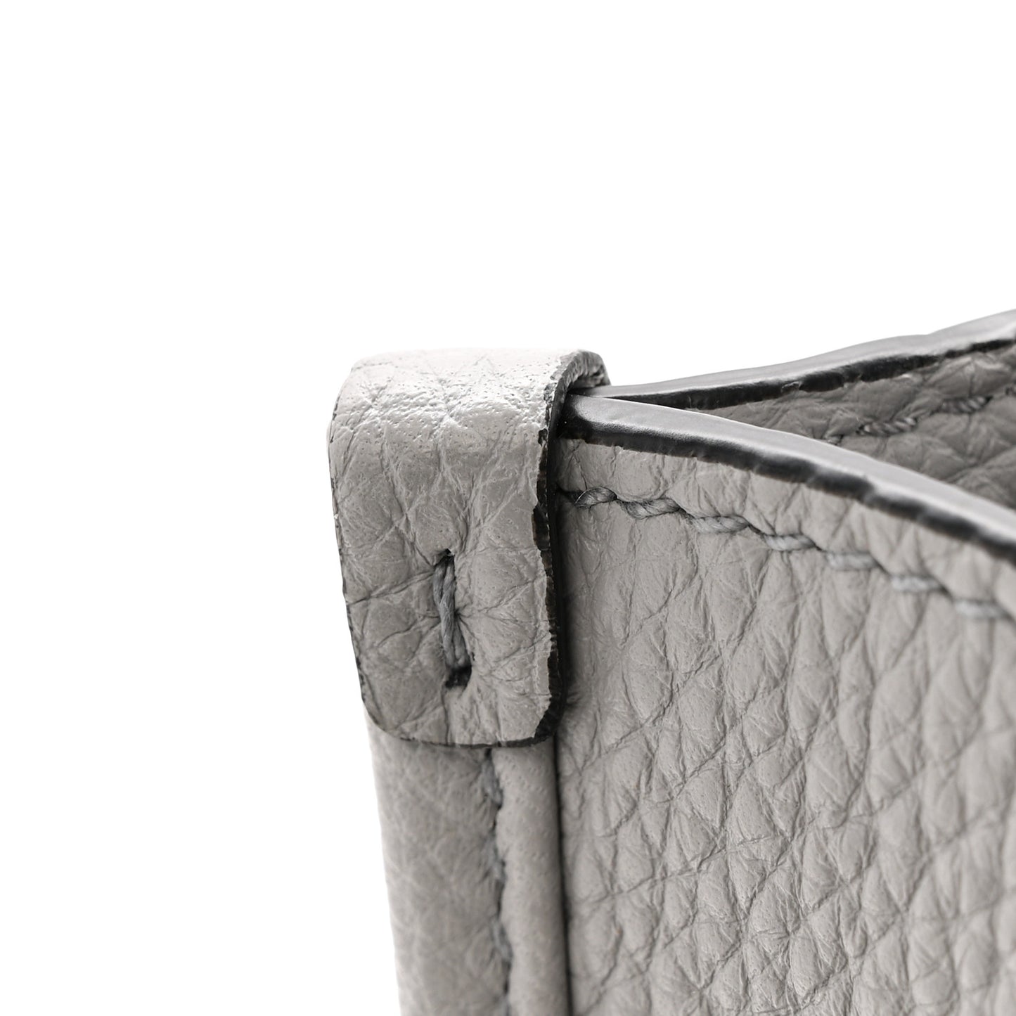 Vitello Daino Soft Mini Hobo Messenger Bag Granite Gray