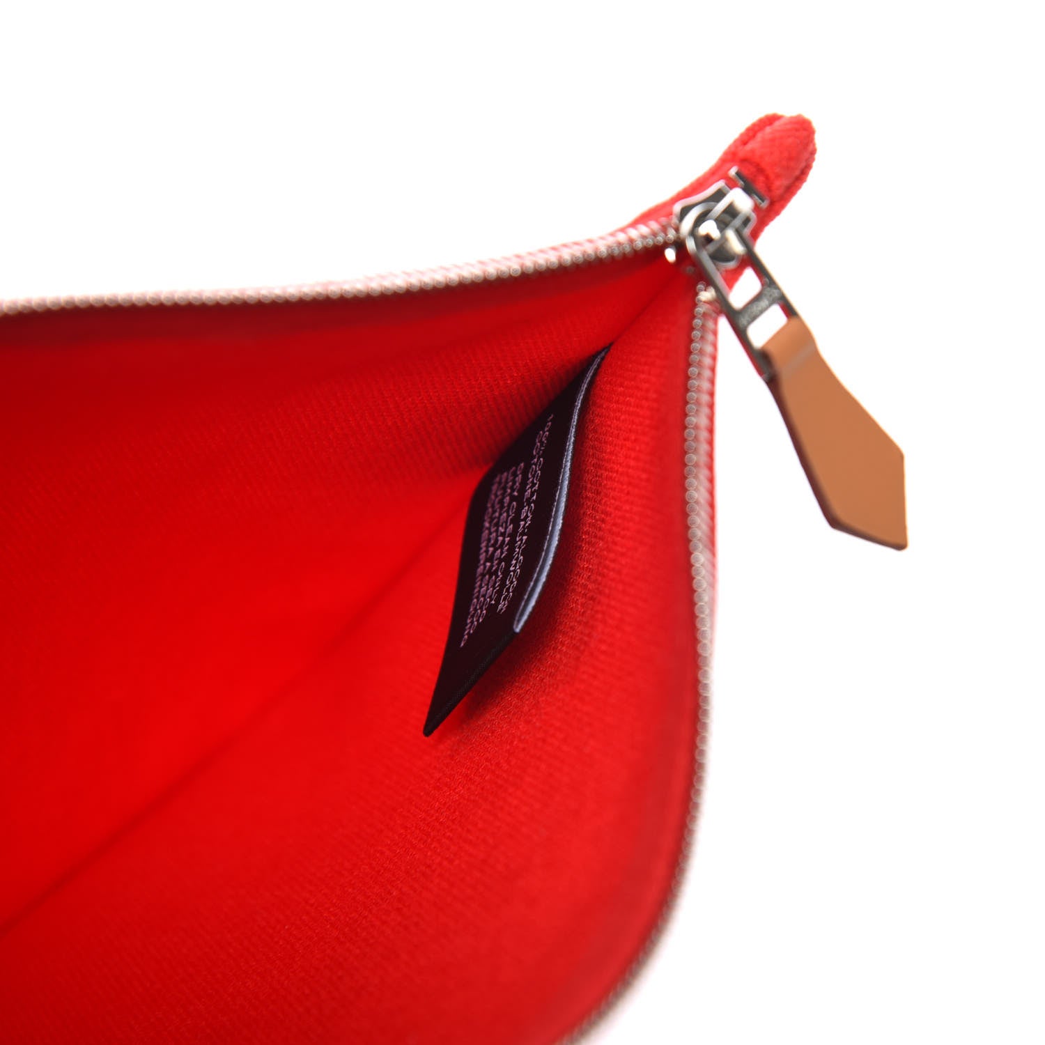 Hermes Toile Flat Yachting Pouch Rouge 6 of 6