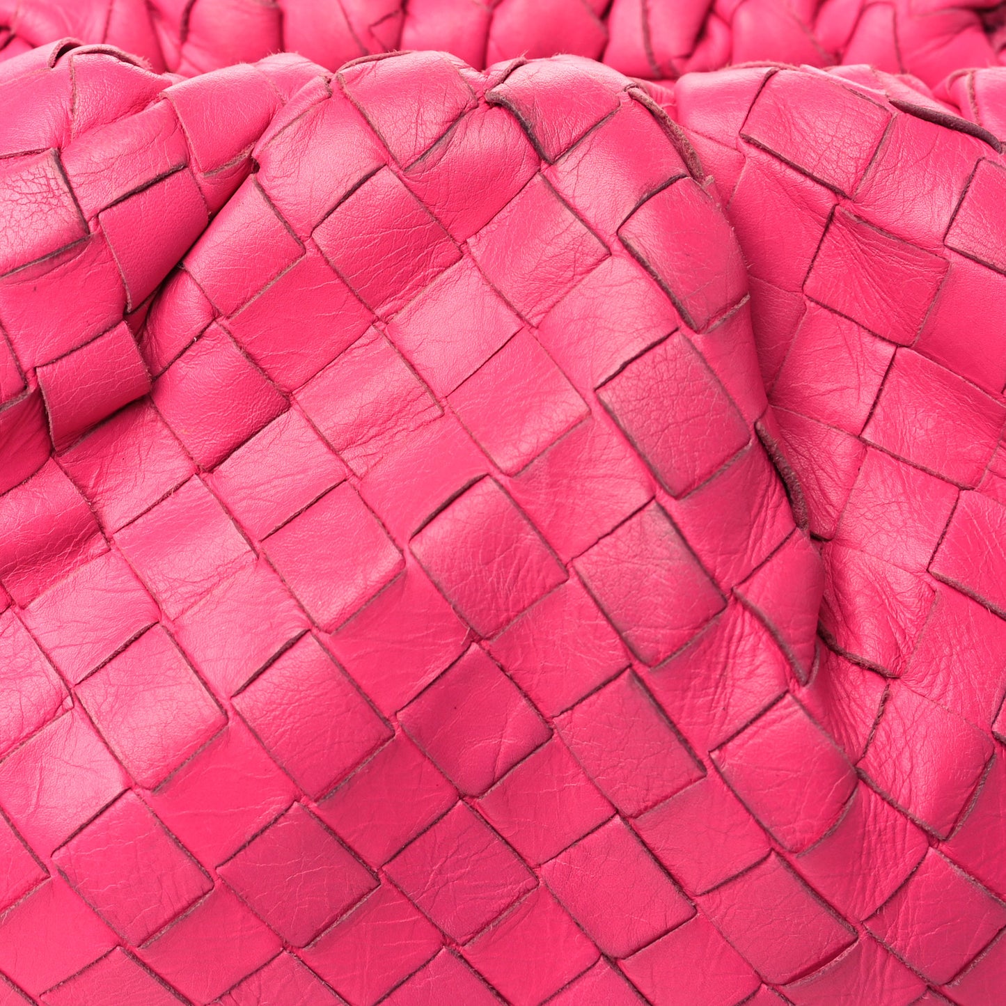 Nappa Intrecciato The Mini Pouch Rosa Shock