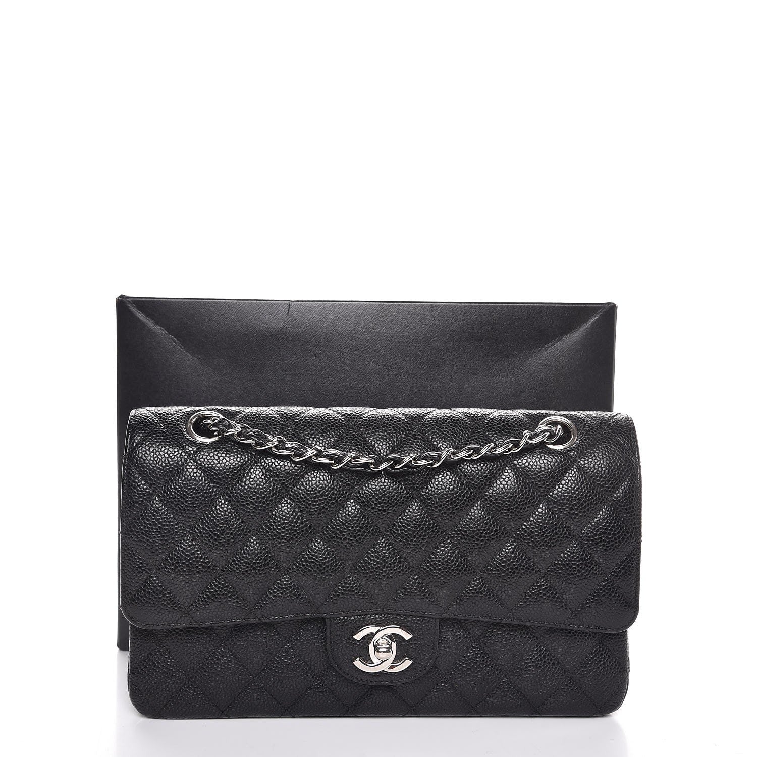 Chanel Caviar Quilted Medium Double Flap Black 9 of 9