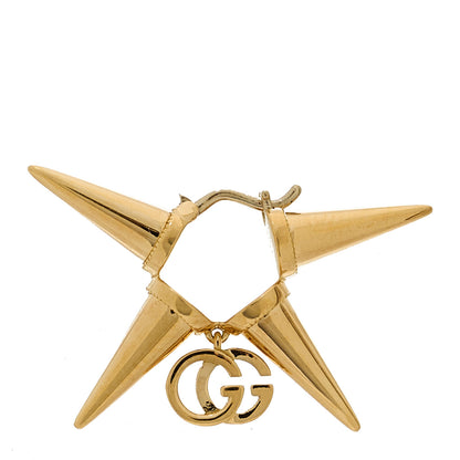 Gucci 18K Yellow Gold G Spike Single Earring 1 of 4