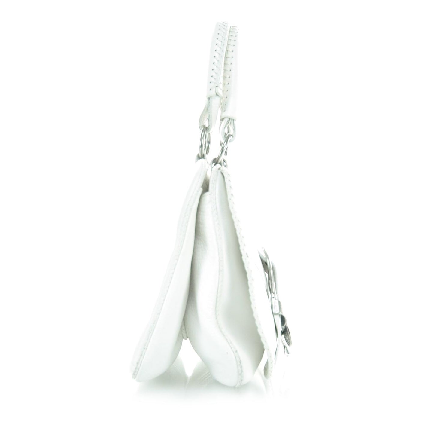 Leather Whipstitch Gaucho White
