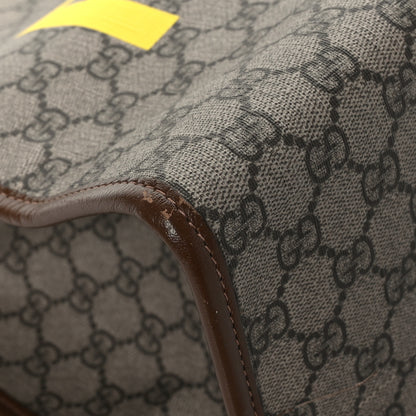 Gucci GG Supreme Monogram Fake/Not Large Retro Interlocking G Tote Bag Beige Brown Sugar 8 of 11