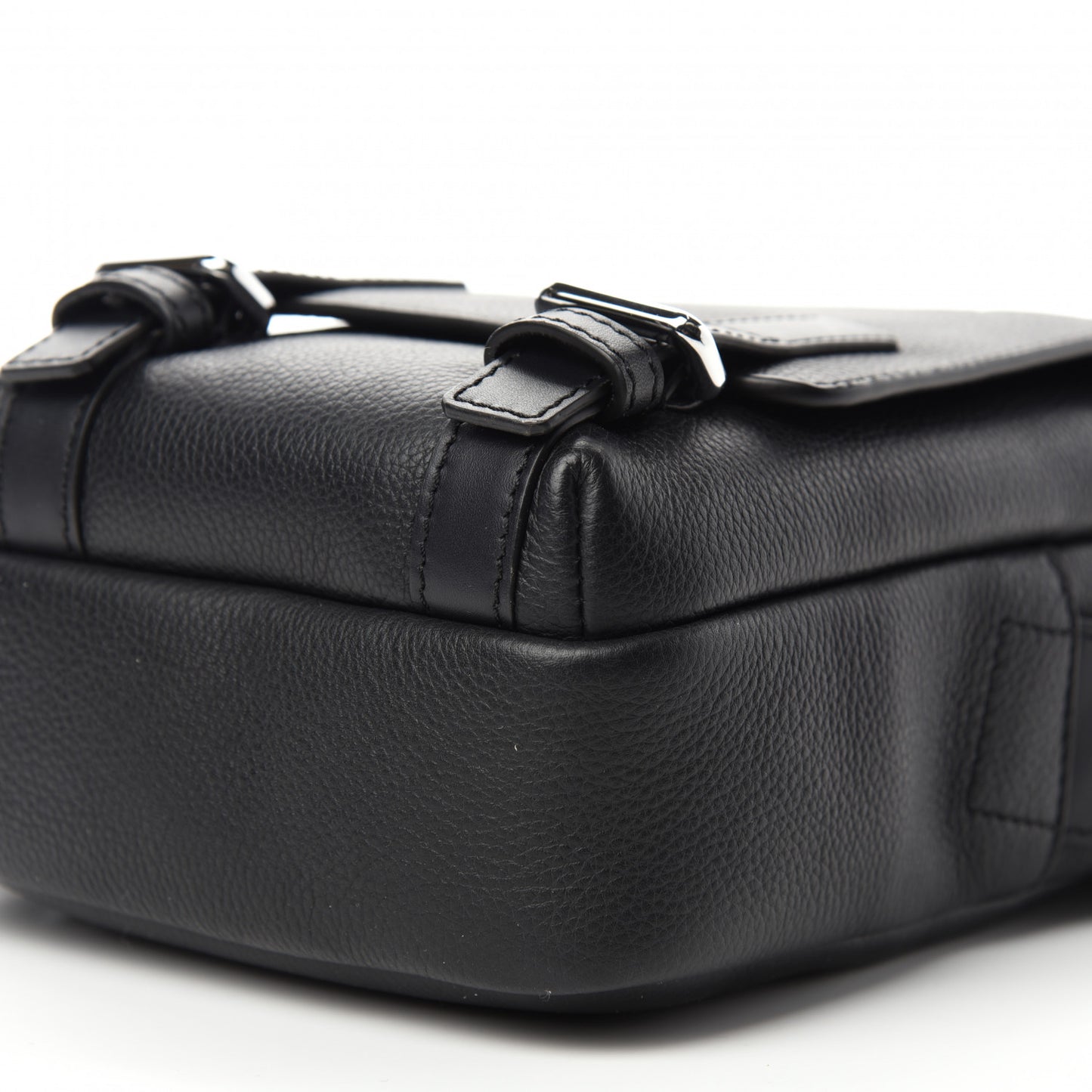 Soft Grained Calfskin XS Military Crossbody Black