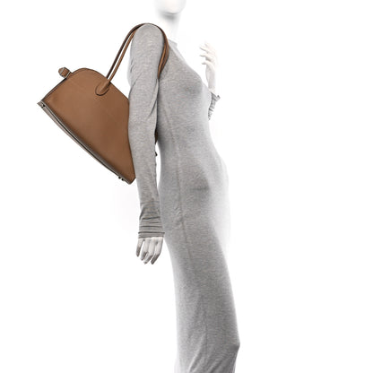 The Row Grained Calfskin Margaux Shoulder 12 Sandpit 2 of 9