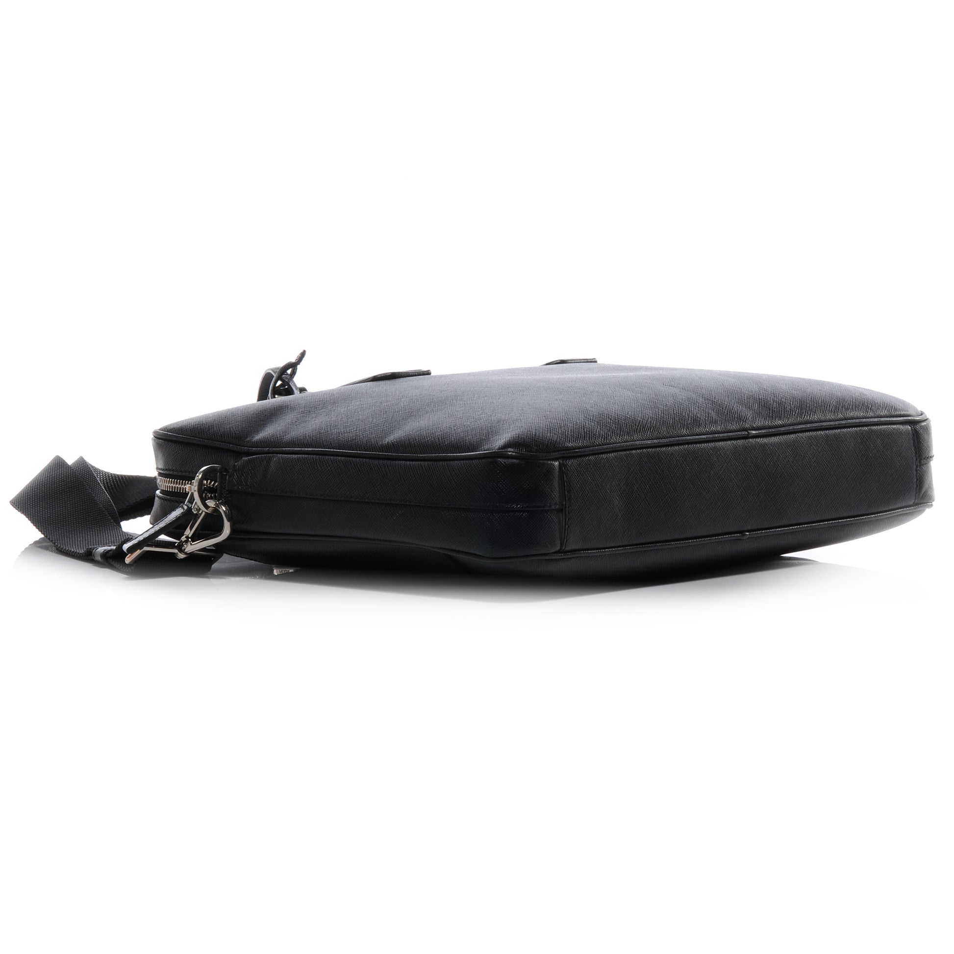 Prada Saffiano Travel Briefcase Nero Black 4 of 7