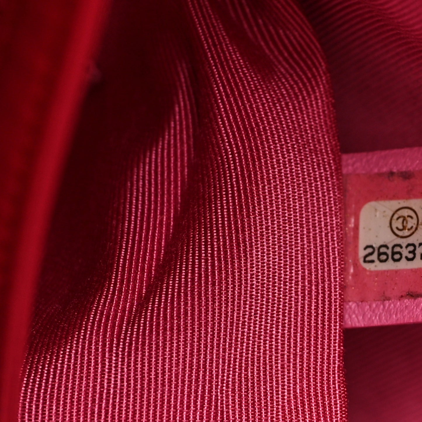 Lambskin Quilted Large 31 Shopping Bag Pink Light Red