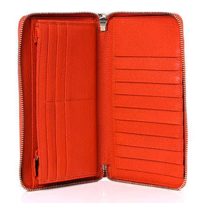 Gucci Pebbled Calfskin Soho Zip Around Wallet Sun Orange 5 of 11