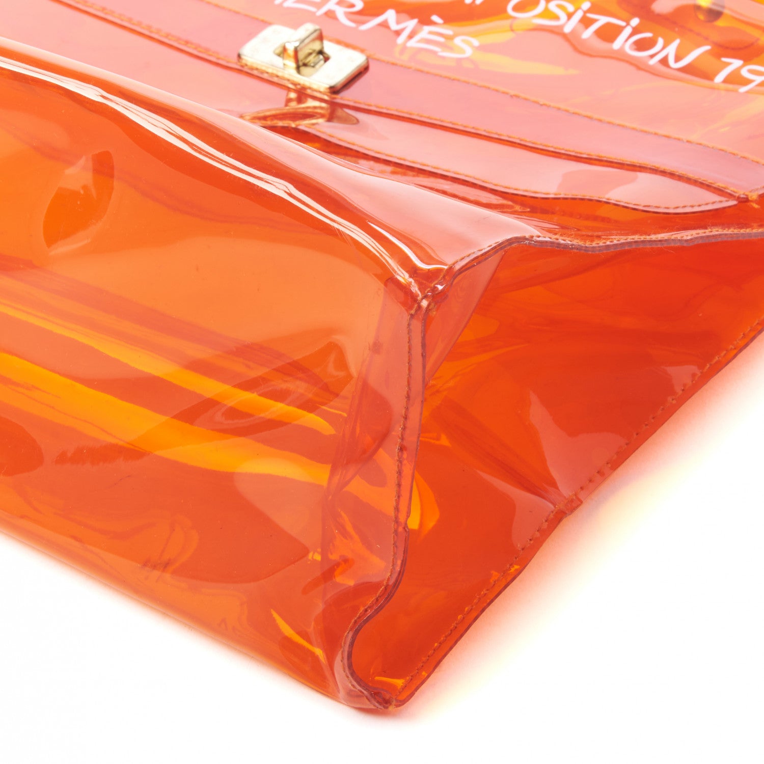 Hermes Vinyl Souvenir De L'Exposition Kelly Orange 5 of 8