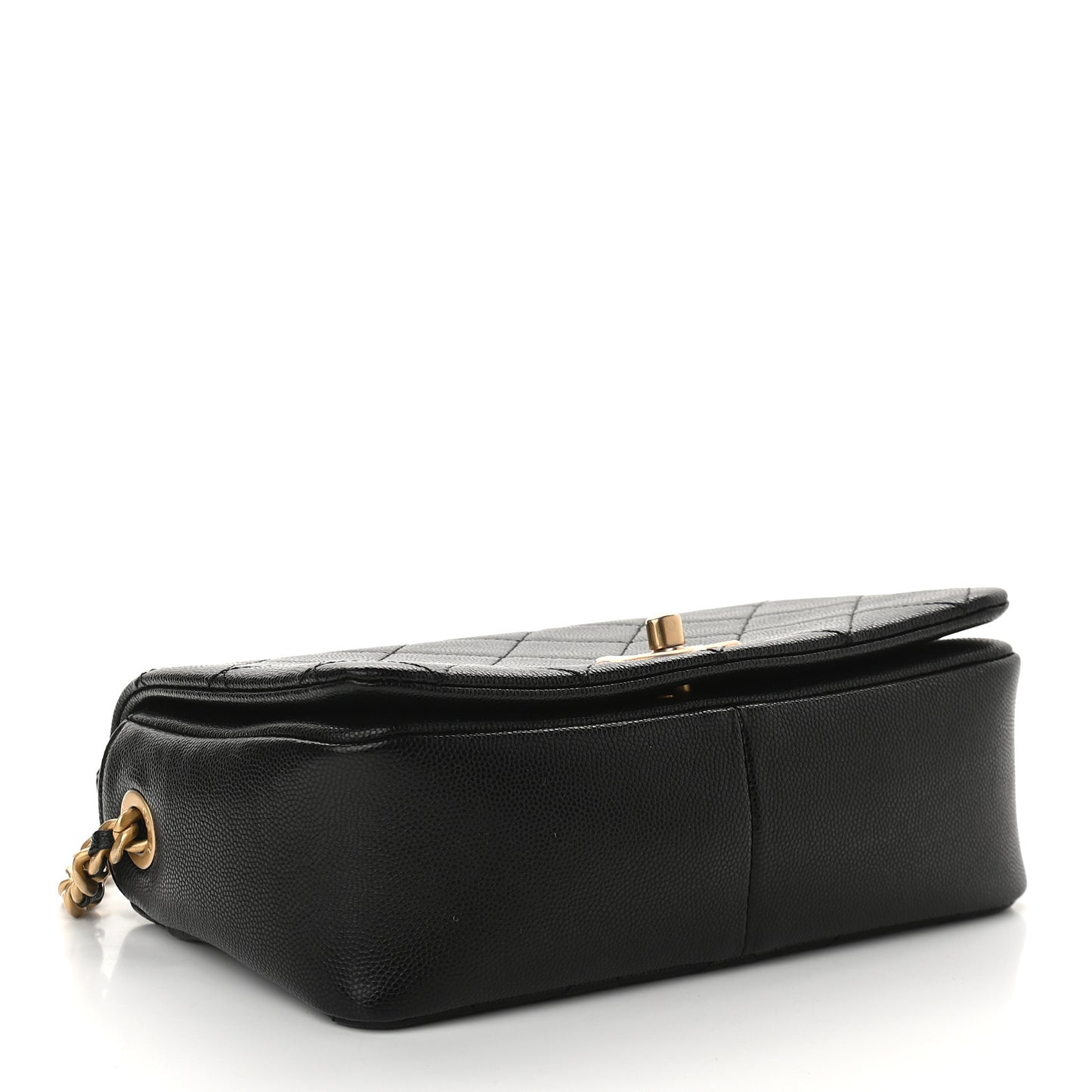 Caviar Quilted Small Fashion Therapy Flap Bag Black