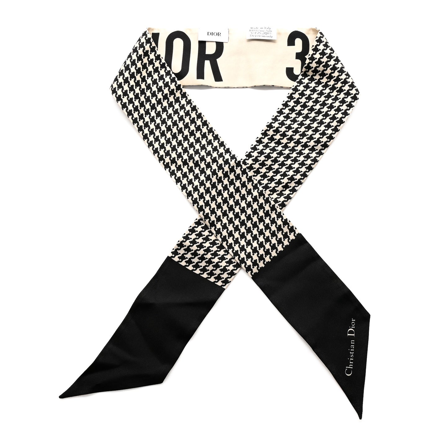 Silk 30 Montaigne Mitzah Scarf Black White