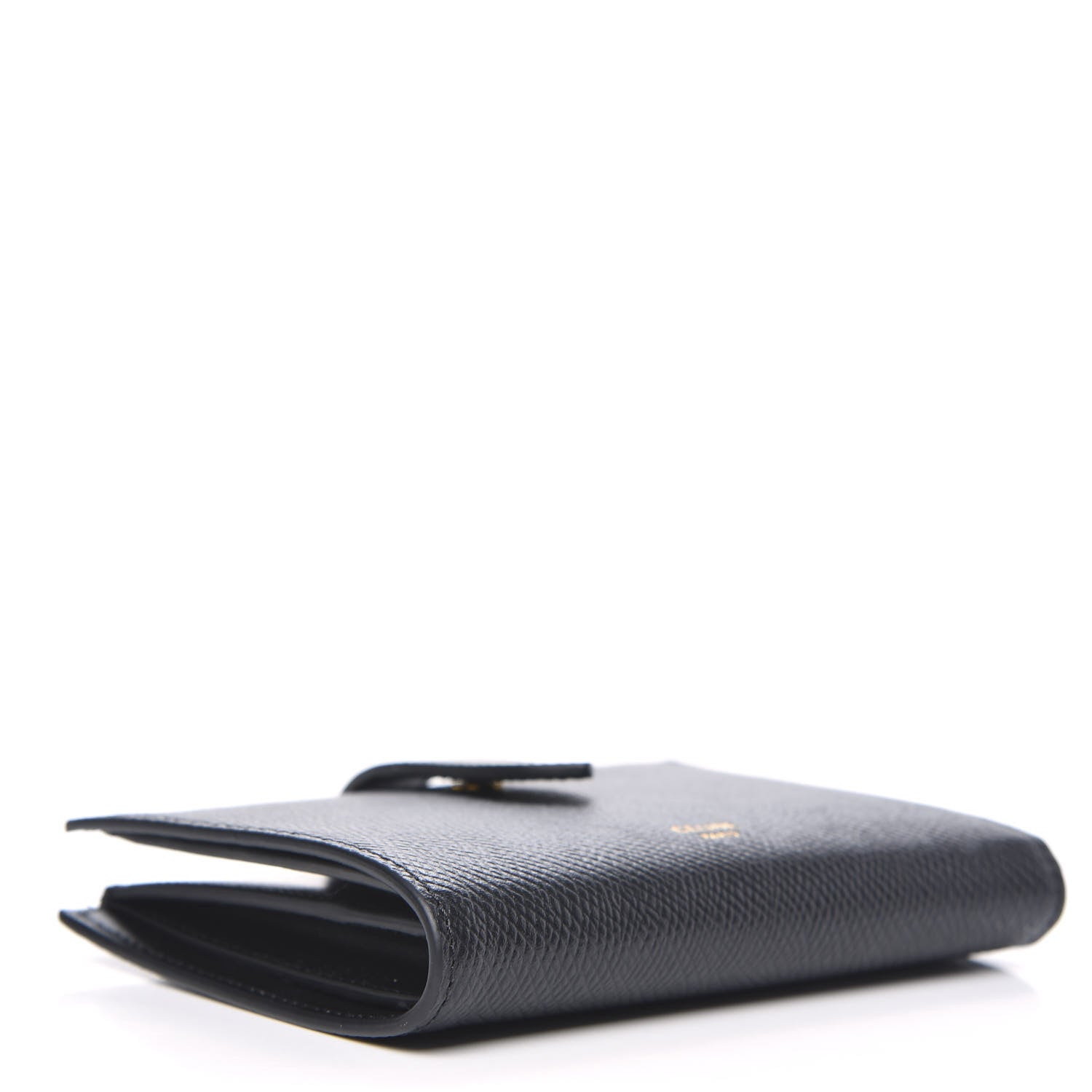Celine Grained Calfskin Medium Multifunction Strap Wallet Black 4 of 7