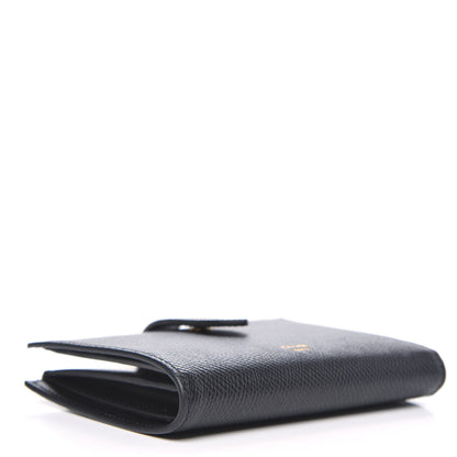 Celine Grained Calfskin Medium Multifunction Strap Wallet Black 4 of 7