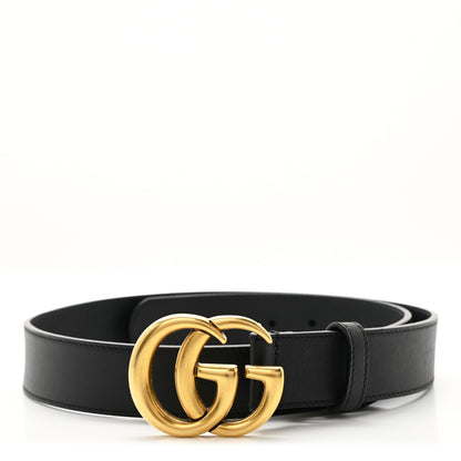 Gucci Calfskin Double G 30mm Belt 75 30 Black 1 of 8