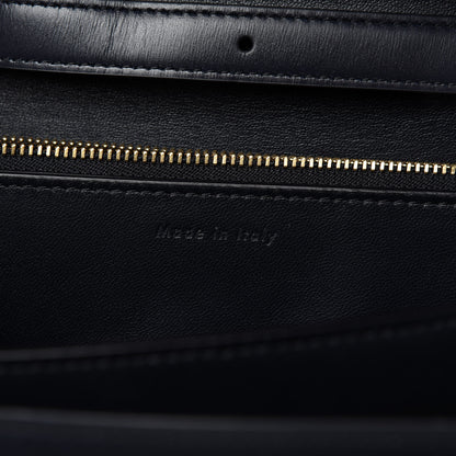 Celine Box Calfskin Medium Classic Box Flap Bag Navy 9 of 10
