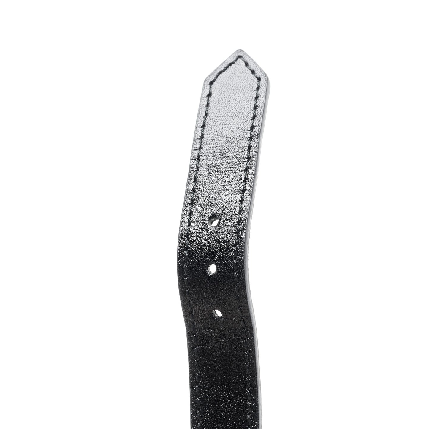 Calfskin Pearl Cherry Lion Choker Black