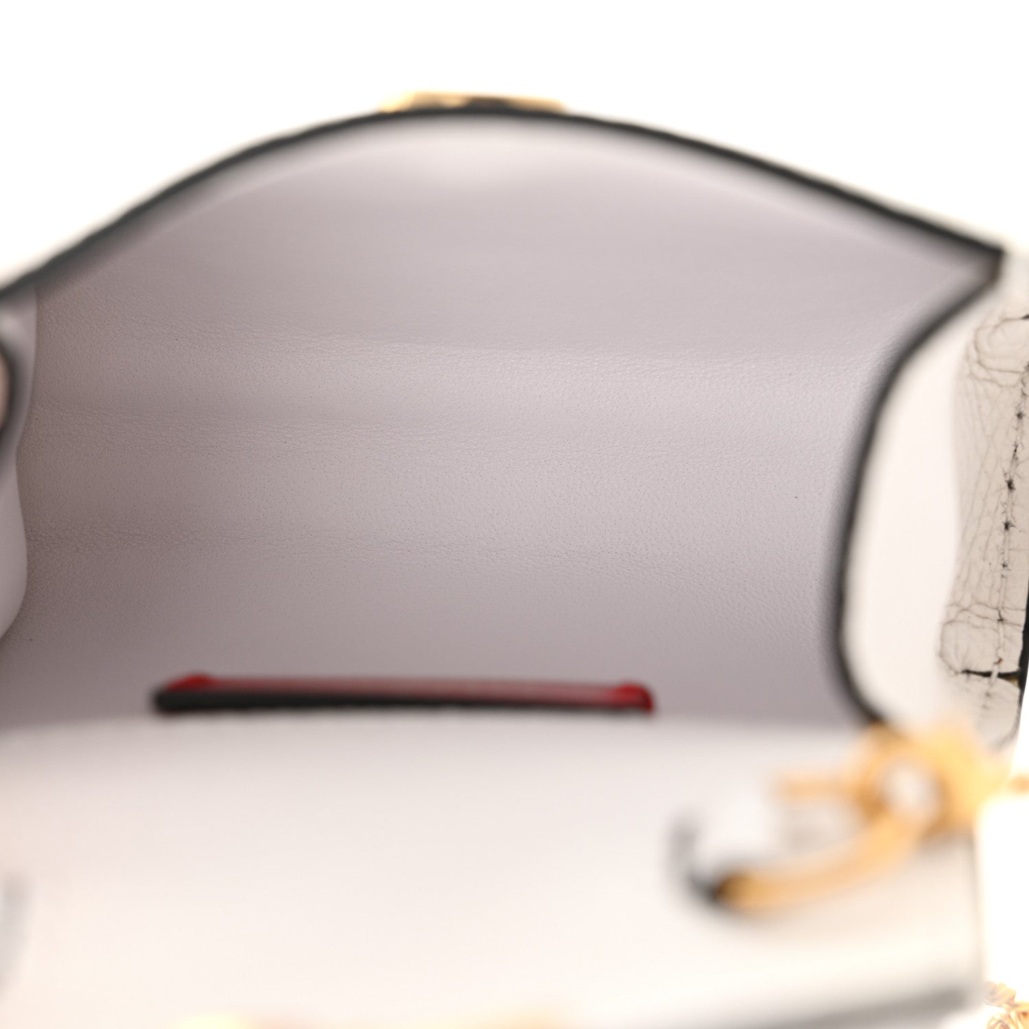 Valentino Garavani Grainy Calfskin Mini VLogo Belt Bag 80 32 Optic White 5 of 12