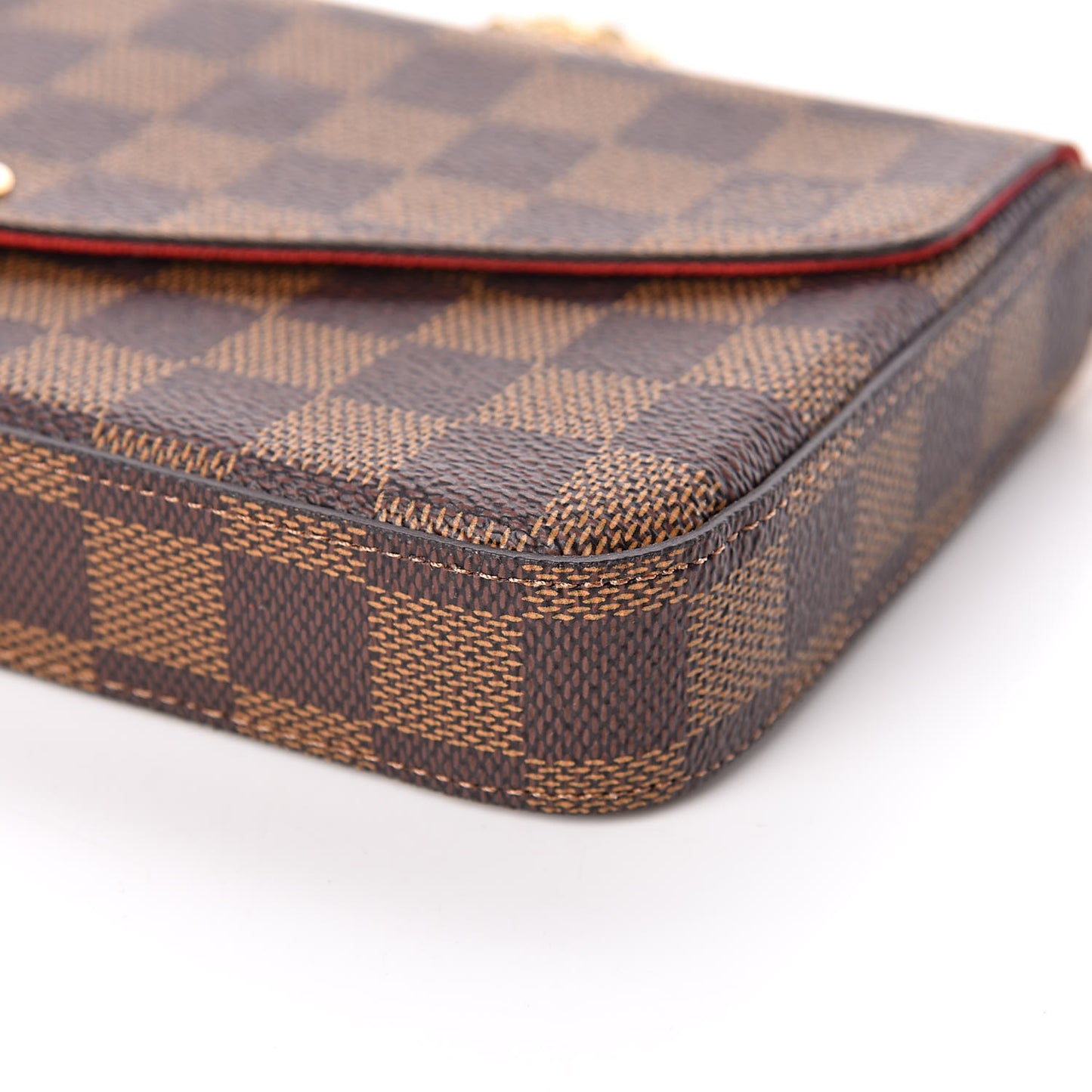 Damier Ebene Pochette Felicie Chain Wallet