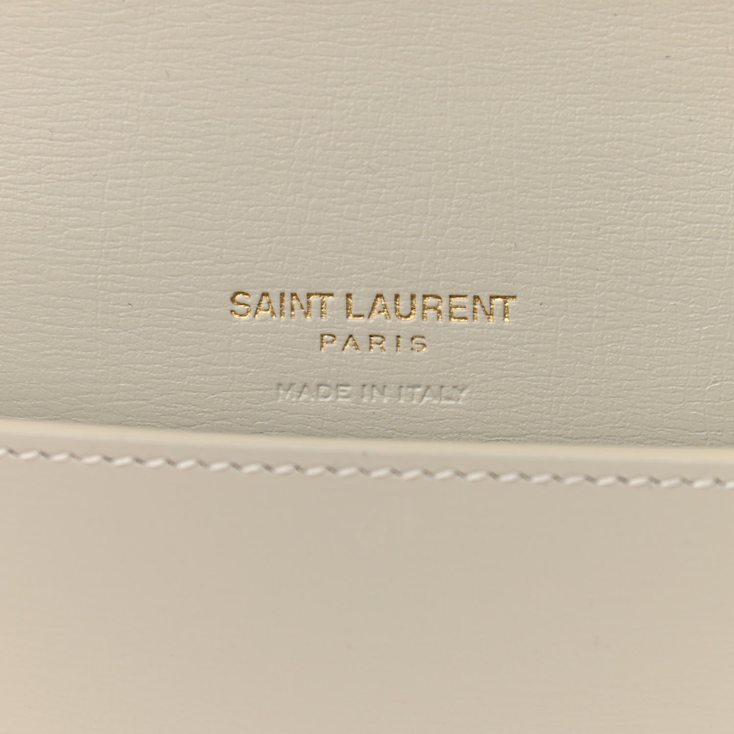 Saint Laurent Smooth Calfskin Monogram Phone Holder Crossbody Crema Soft 6 of 10