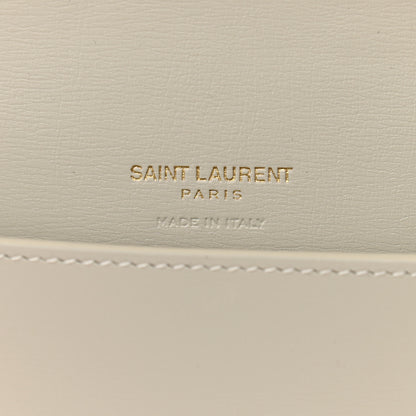 Saint Laurent Smooth Calfskin Monogram Phone Holder Crossbody Crema Soft 6 of 10