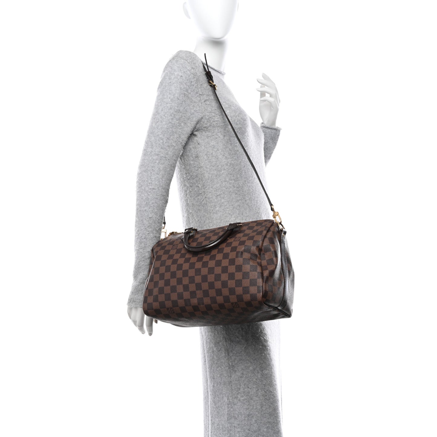 LOUIS VUITTON Damier Ebene Speedy Bandouliere 30