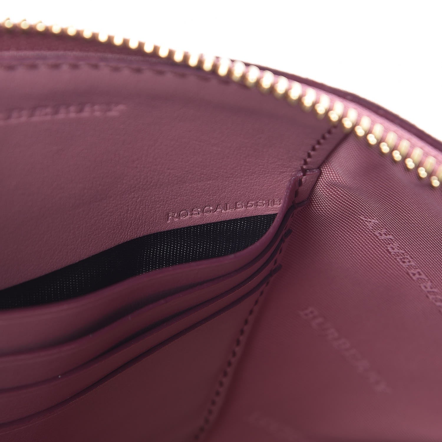 Burberry Suede Buckled Bow Clutch Bag Pink 7 of 9