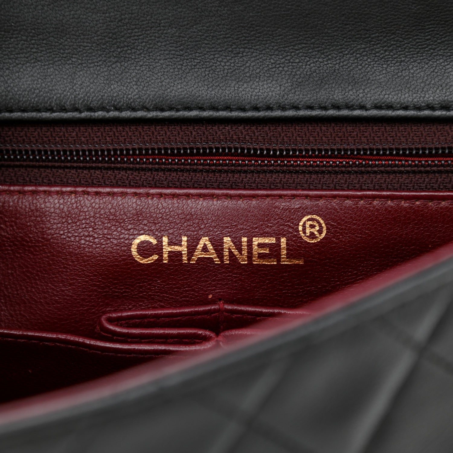 Chanel Lambskin Quilted Mini Square Flap Bag Black 6 of 10