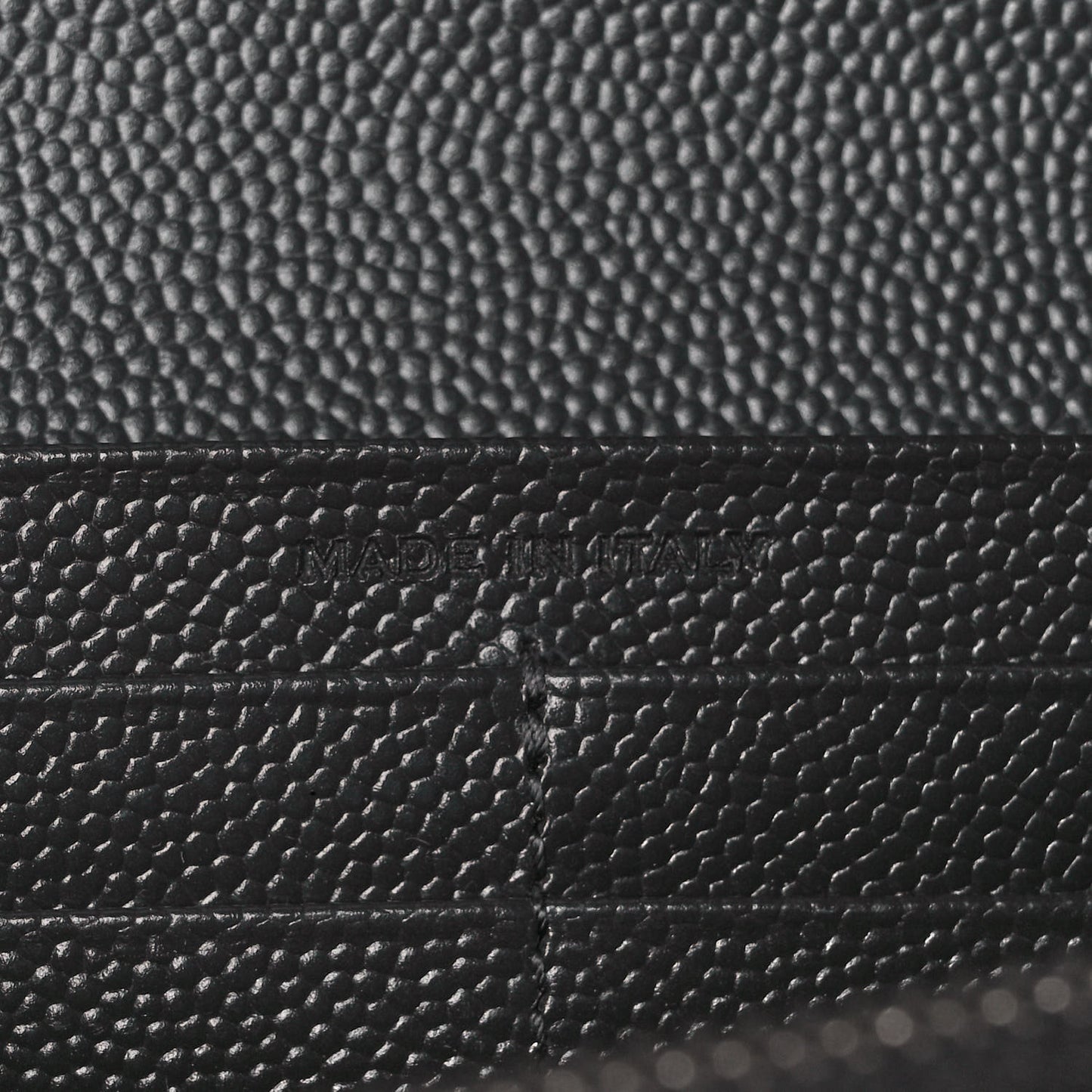 Grain De Poudre Matelasse Chevron Monogram Flap Wallet Coal