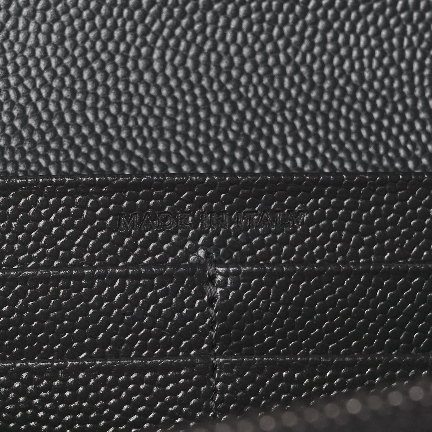 Saint Laurent Grain De Poudre Matelasse Chevron Monogram Flap Wallet Coal 7 of 11