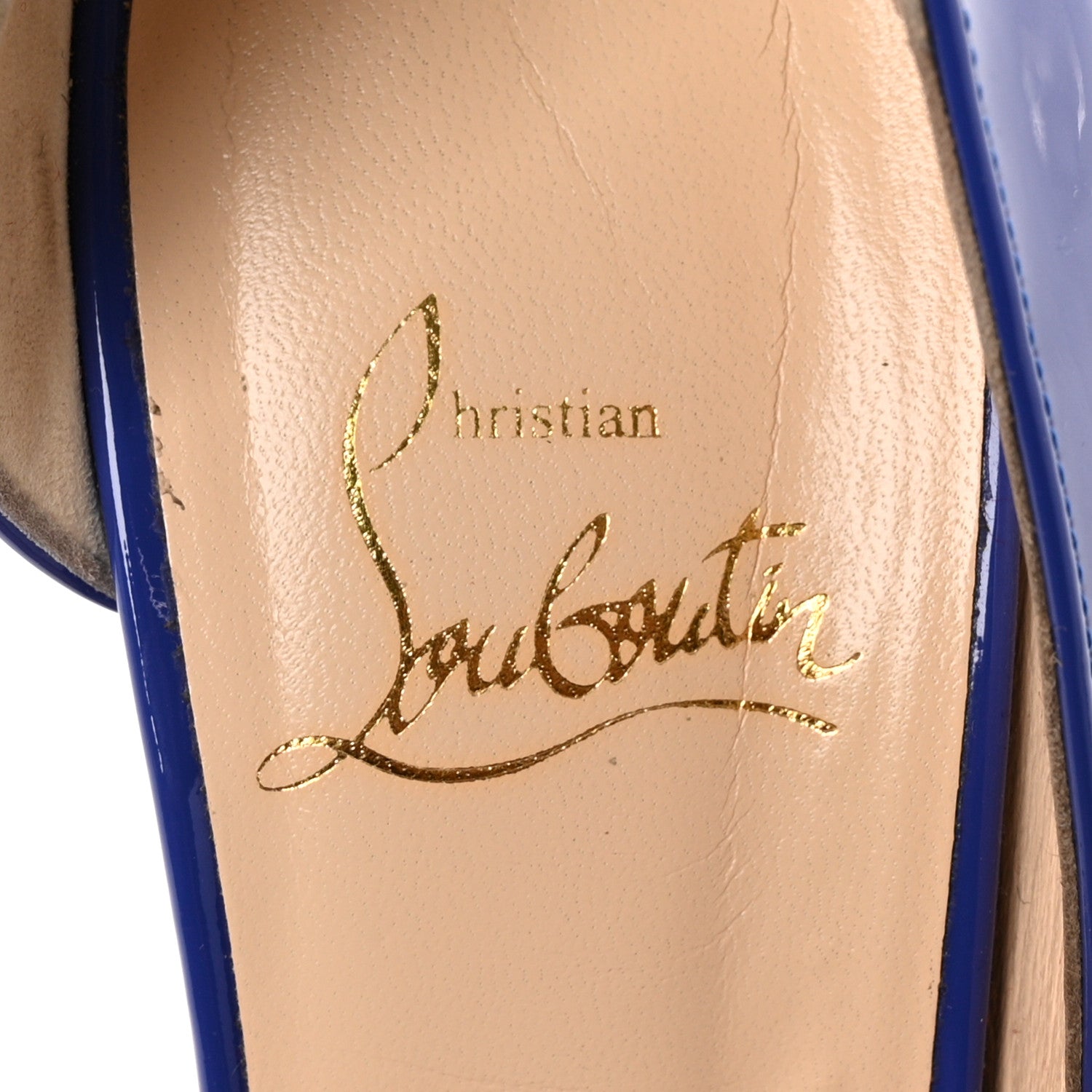 Christian Louboutin Patent Iriza 100 Pumps 37 Pervenche 7 of 9