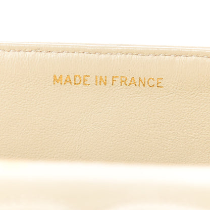 Chanel Lambskin Chevron Quilted Medium Double Flap Beige 8 of 24