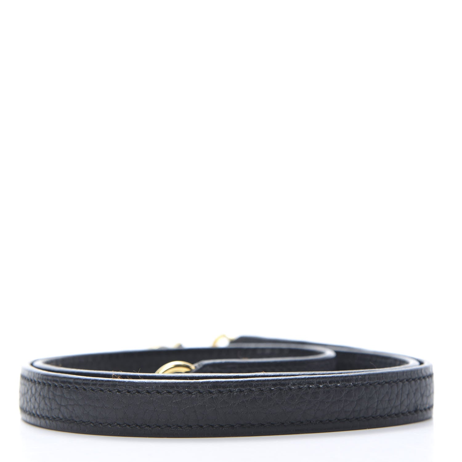 Hermes Taurillon Clemence Kelly Shoulder Strap Black 2 of 5