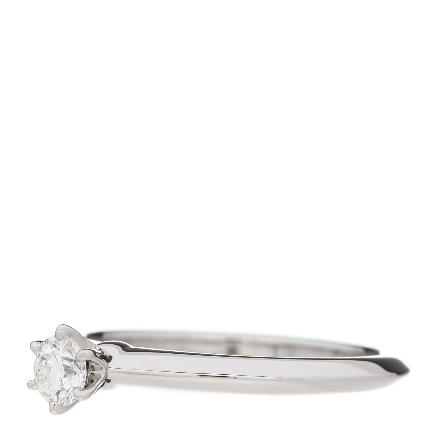 Tiffany Platinum Diamond .22ct Solitaire Engagement Ring 51 5.75 3 of 6