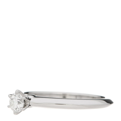 Tiffany Platinum Diamond .22ct Solitaire Engagement Ring 51 5.75 3 of 6