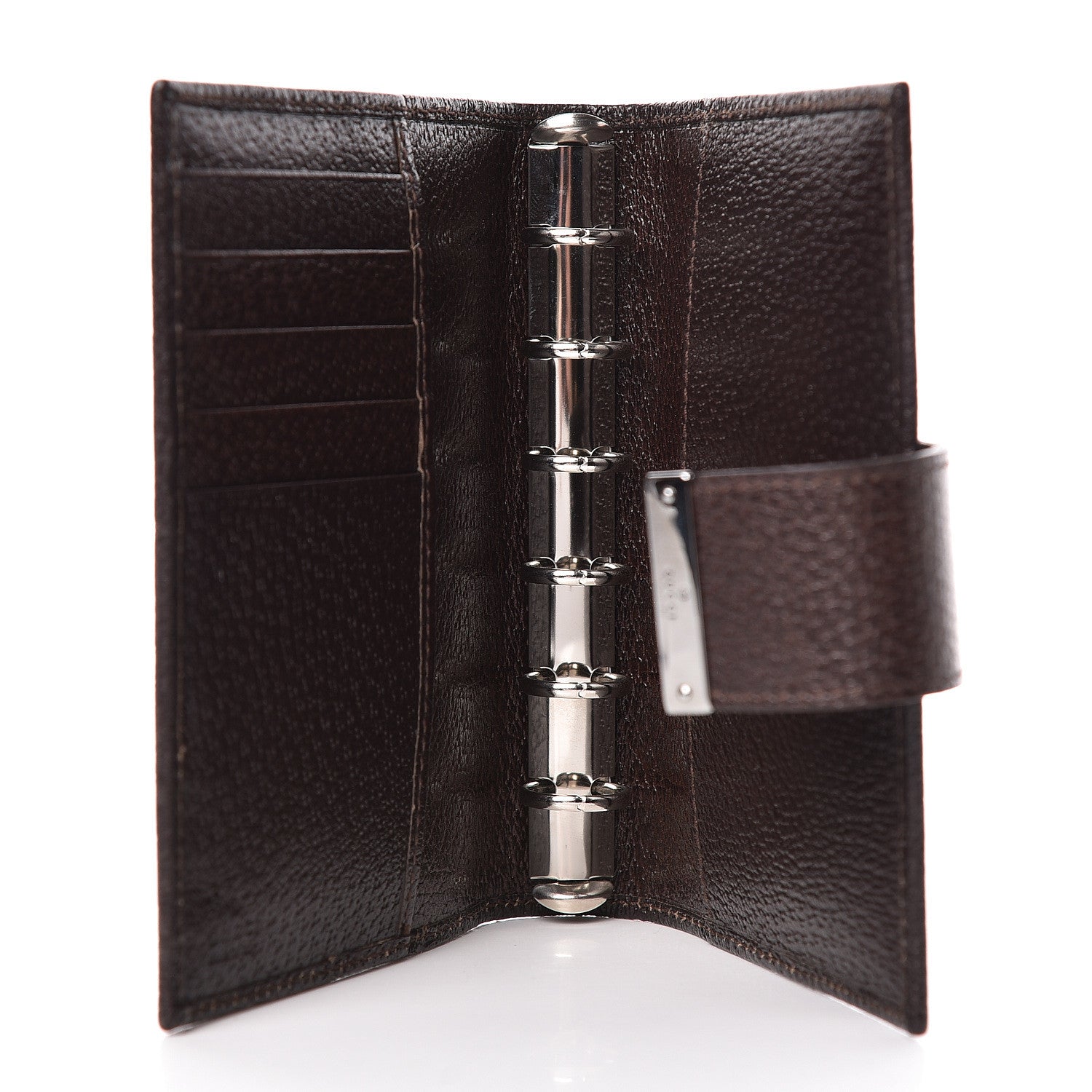 Gucci Monogram Small Ring Agenda Dark Brown 5 of 10
