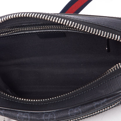 Gucci Soft GG Supreme Monogram Web Belt Bag Black Grey 7 of 8