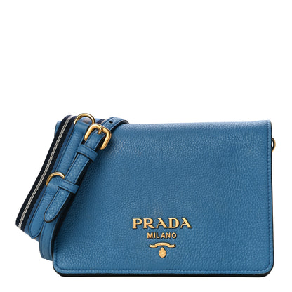 Prada Vitello Daino Flap Crossbody Mare 1 of 10