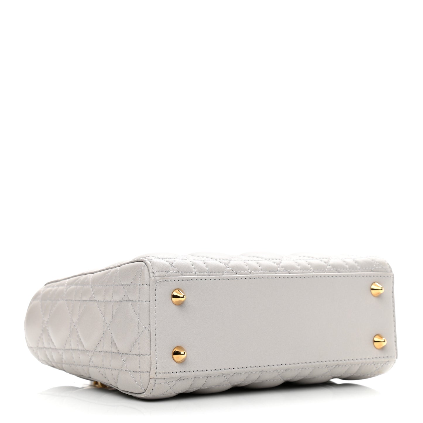 Lambskin Cannage Small Lady Dior Grey