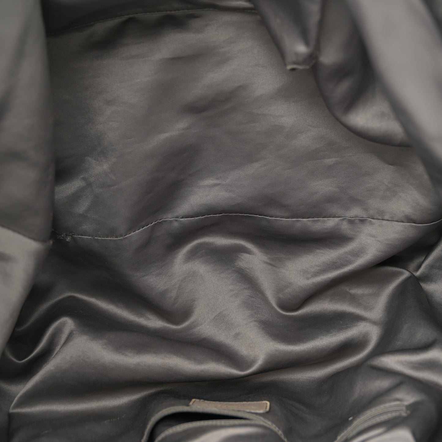 Nylon Printed Cabas Tote Black Gold