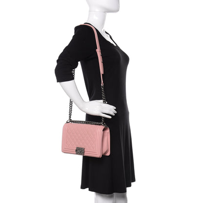 Chanel Lambskin Quilted Medium Boy Flap Light Pink 2 of 17
