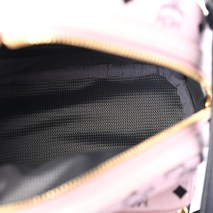 MCM Visetos Side Stud X-Mini Stark Backpack Soft Pink 4 of 5