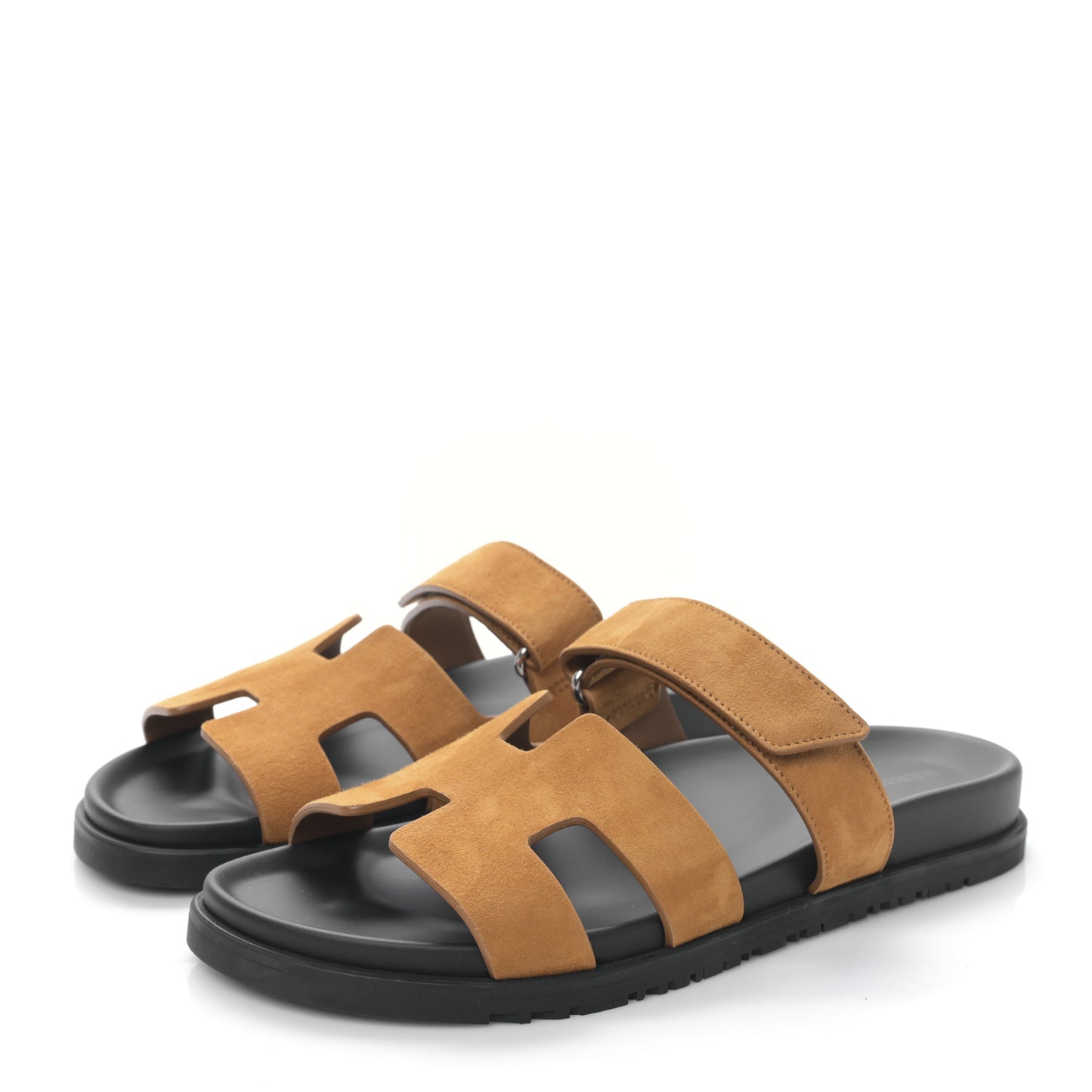 Suede Goatskin Womens Chypre Sandals 40 Naturel