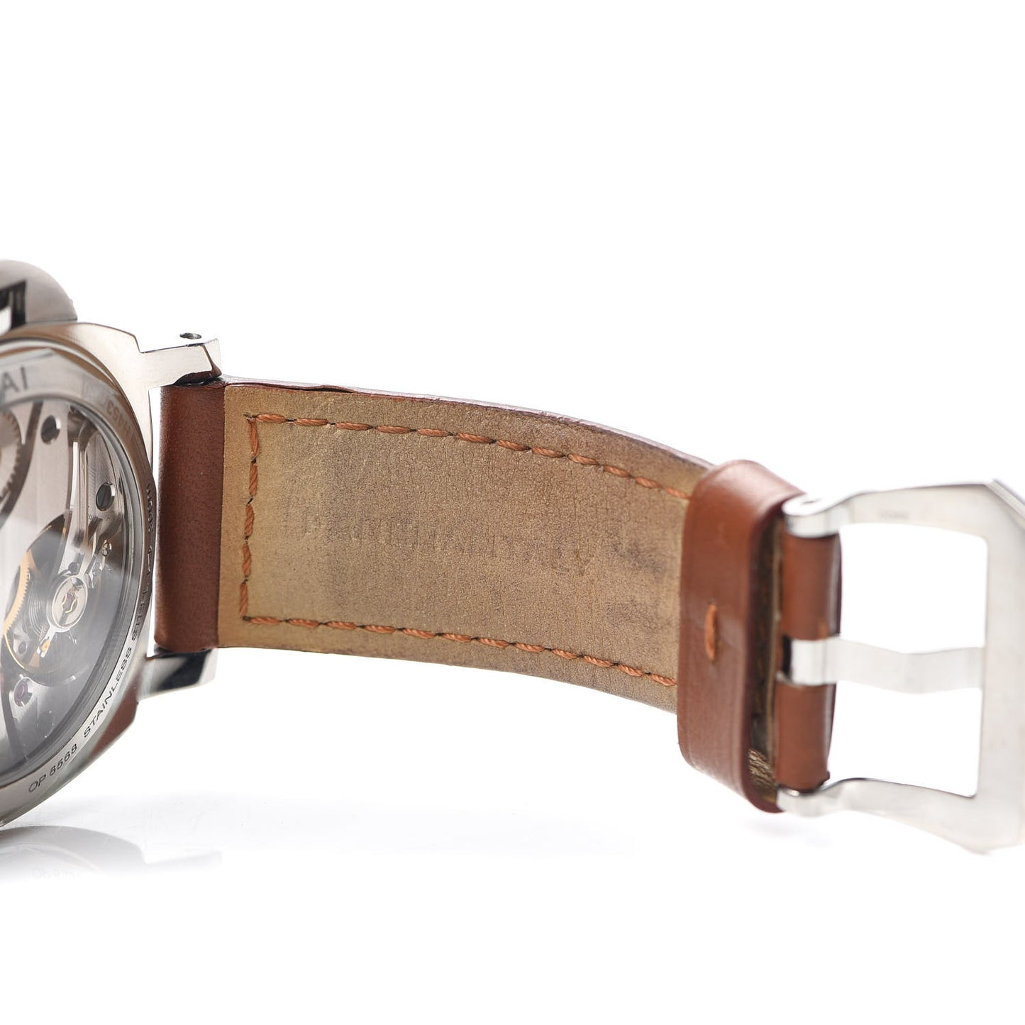 Stainless Steel Calfskin 44mm Luminor Marina Manual Winding Watch PAM00114