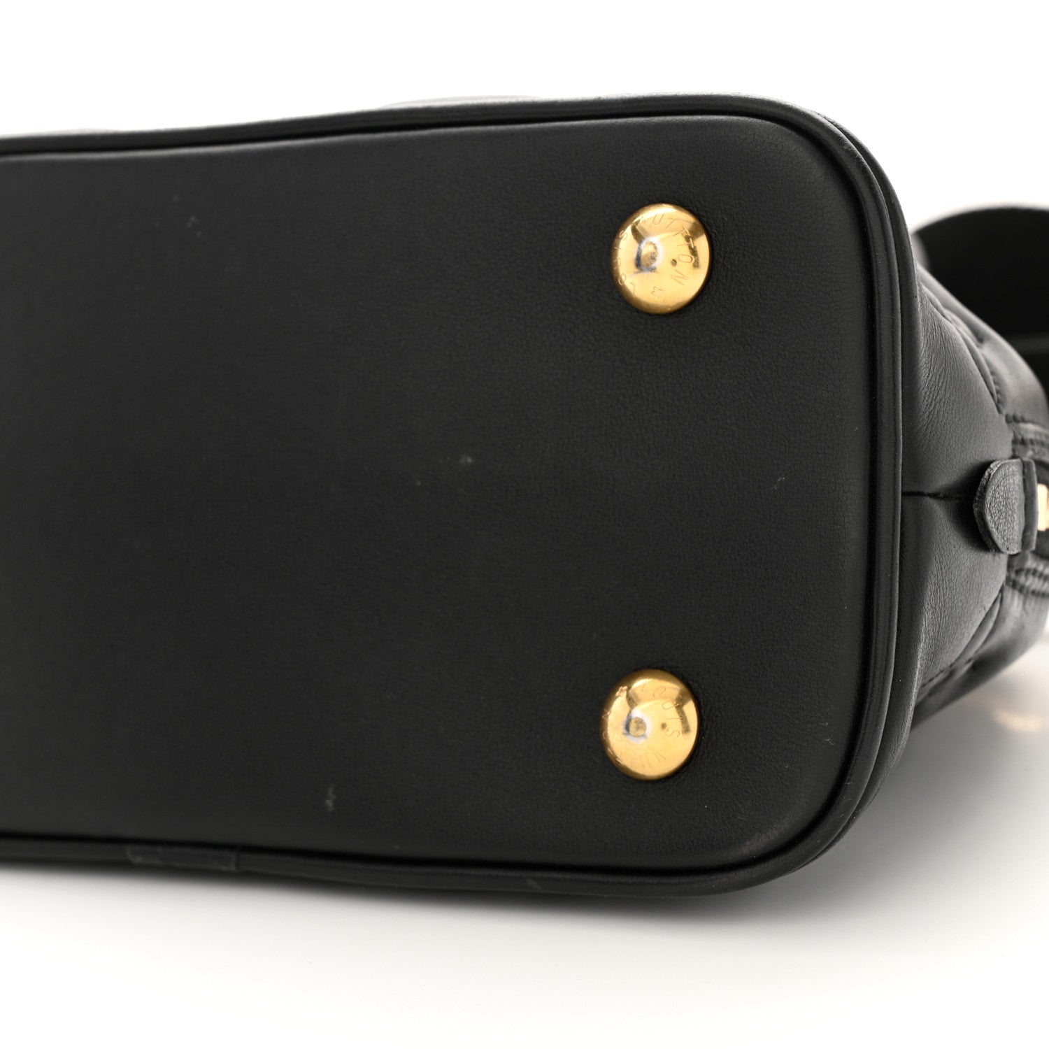Louis Vuitton Calfskin Bubblegram Alma BB Black 9 of 13