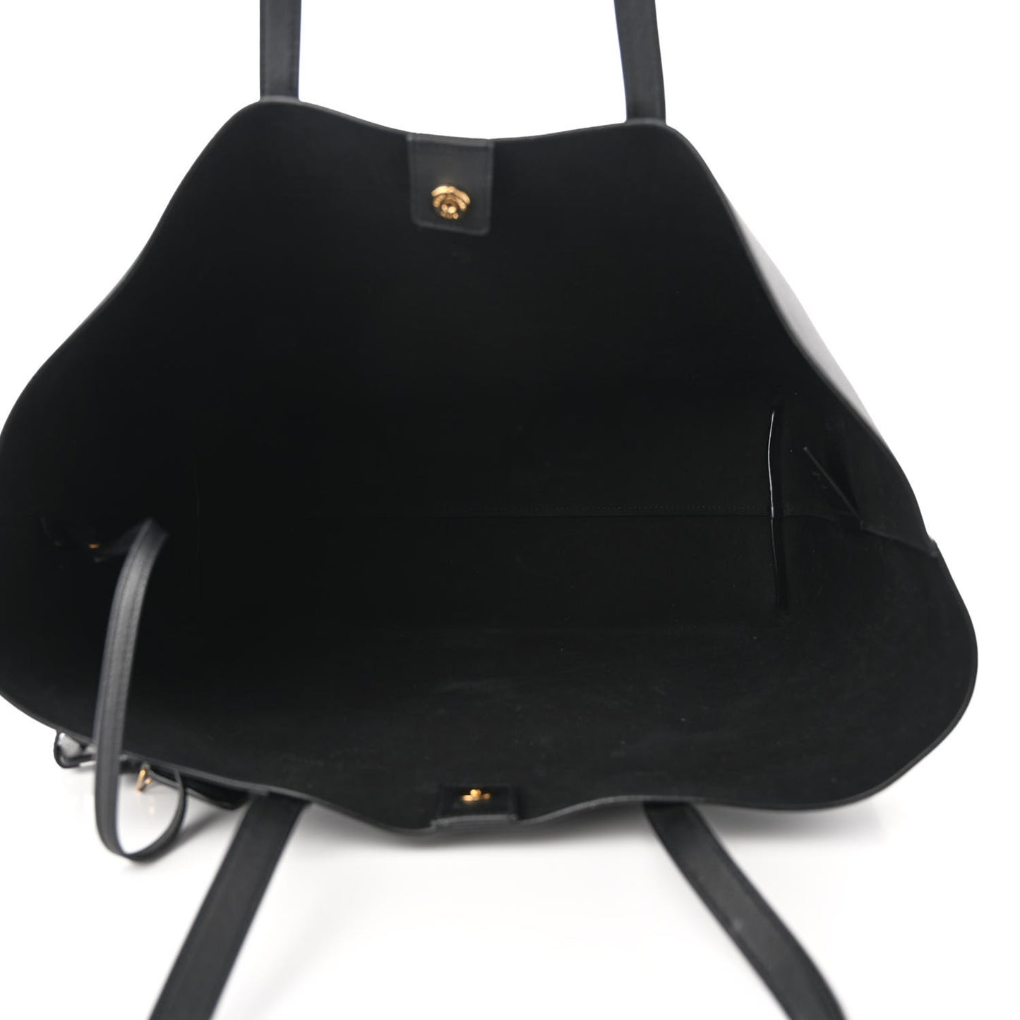 Calfskin Large Shopping Tote Black